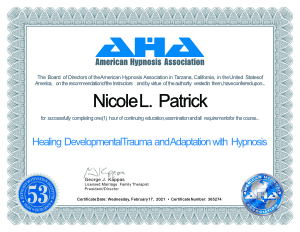 Certificate - Healing Developmental Trauma and Adaptation with Hypnosis300px Certificate - Healing Developmental Trauma and Adaptation with Hypnosis